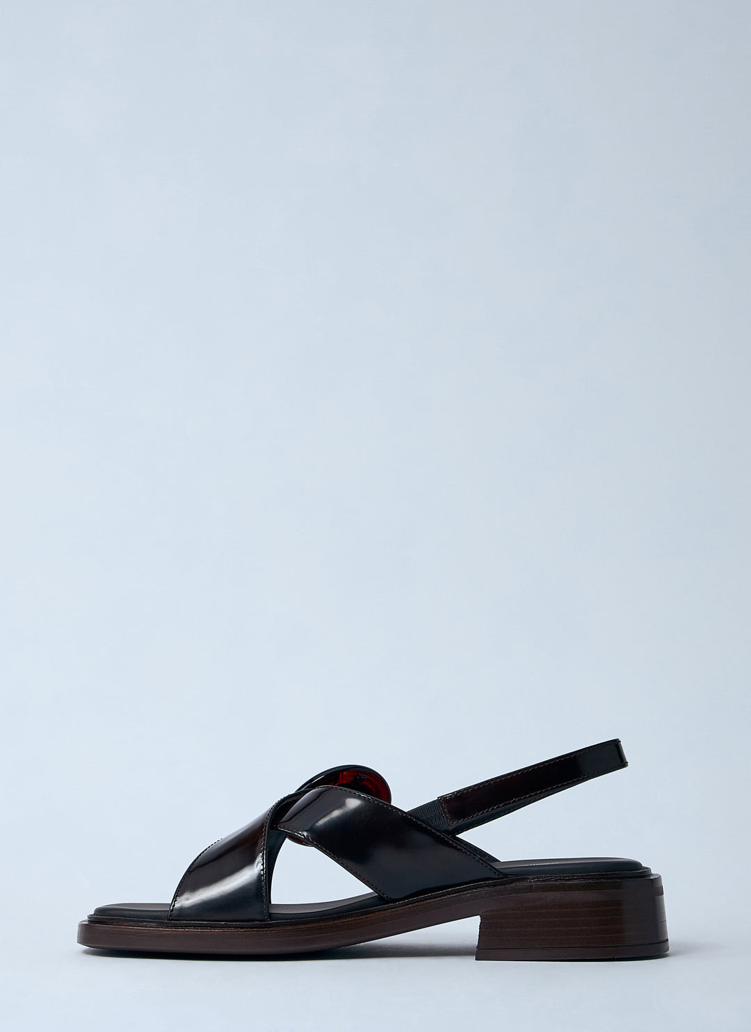 Prada Women Brushed Leather Sandals