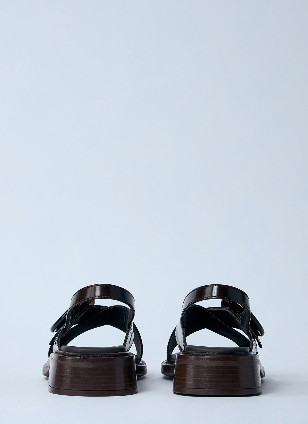 Prada Women Brushed Leather Sandals