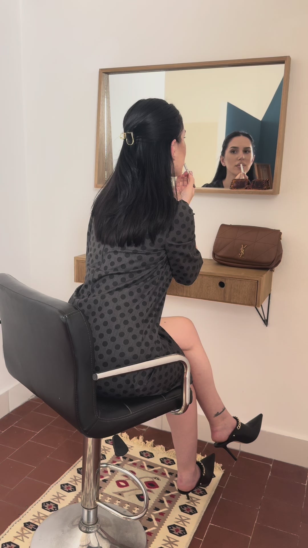 Saint Laurent brown leather JAMIE SHOULDER BAG FRANCE