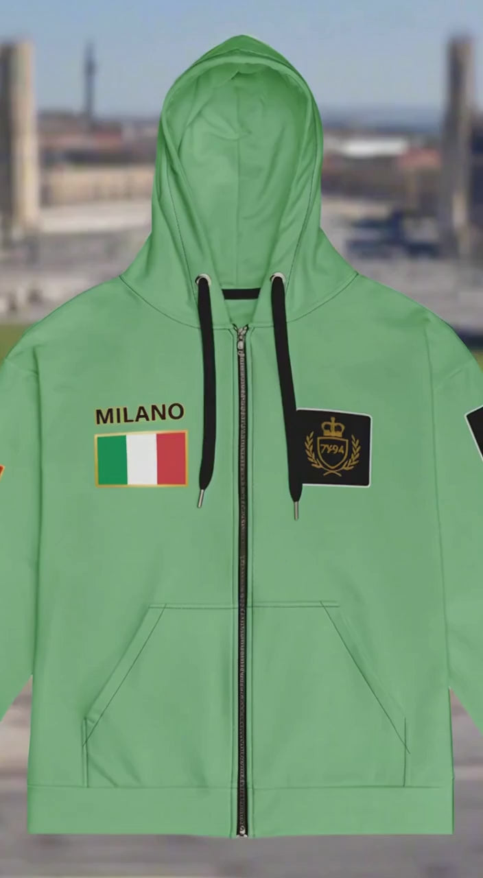 MILANO GALLERIA Streetwear Hoodie — Green Edition | STORE 7994