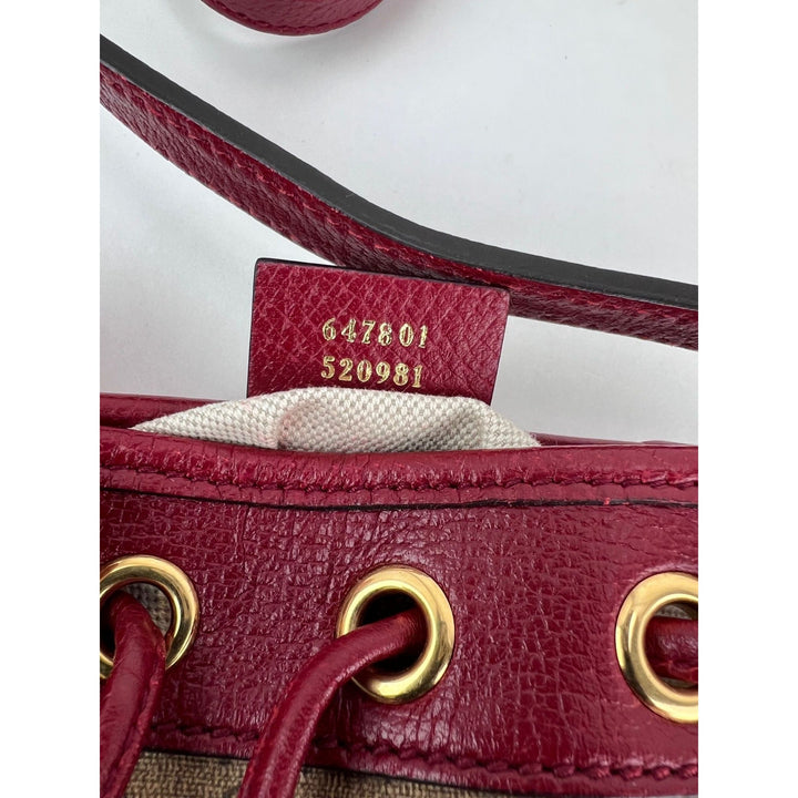 Gucci X Doraemon Vintage GG Supreme Mini Bucket Bag