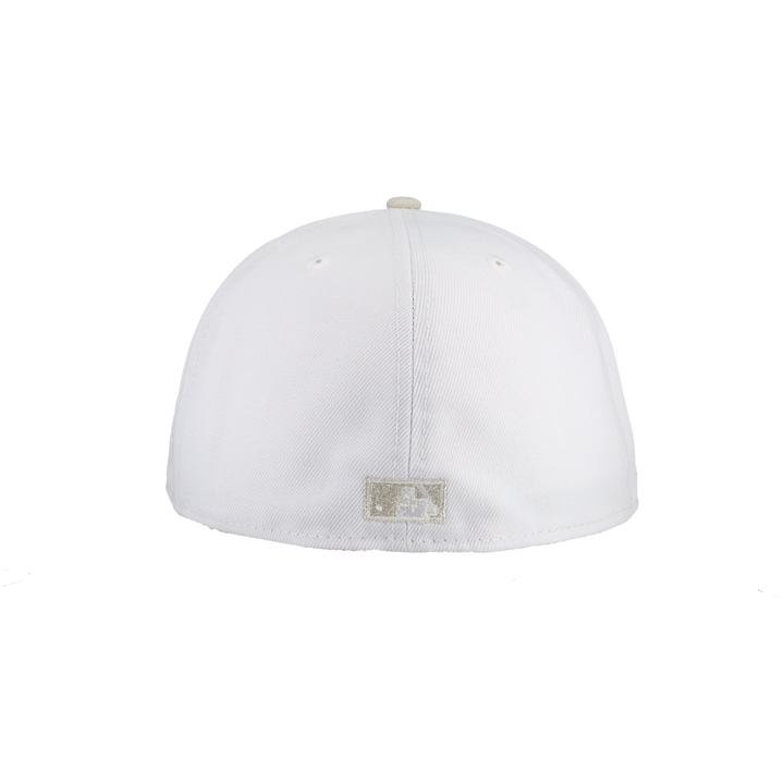 Anaheim Angels Pure White 50th Anniversary Patch 59Ffity Fitted Hat