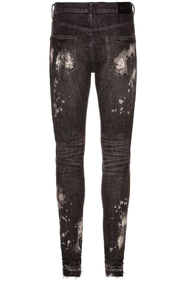 Purple Brand Big Bleach Blowout Jeans Black