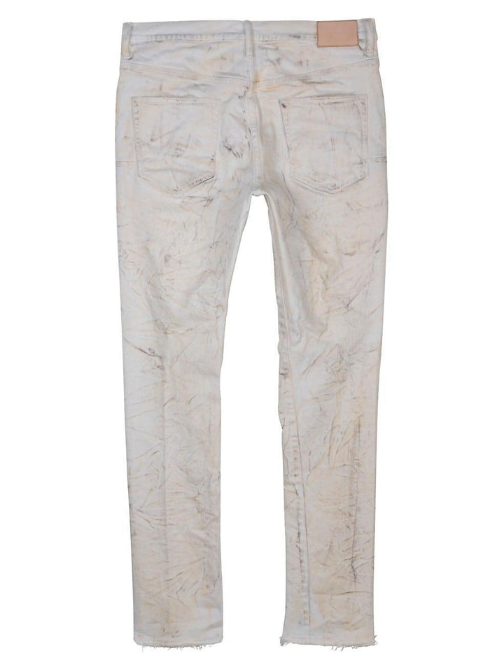 Purple Brand Resin Blowout Skinny Jeans White Dirty Resin