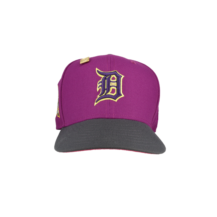 Detroit Tigers Purple 50th Anniversary Side Patch 59Fifty Fitted Hat