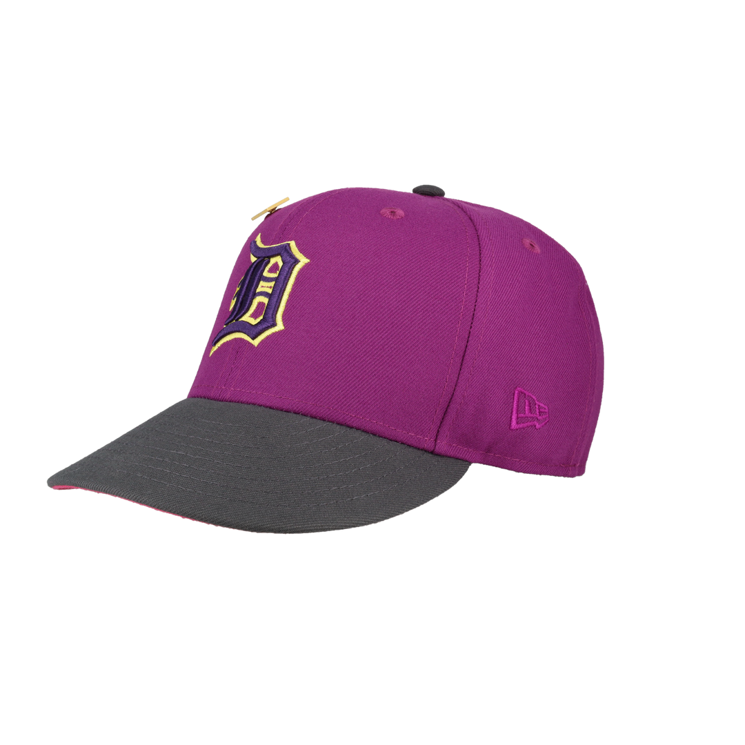 Detroit Tigers Purple 50th Anniversary Side Patch 59Fifty Fitted Hat