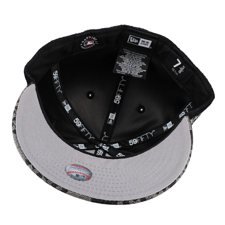 Texas Rangers Black Suede 2023 World Series Patch 59Fifty Fitted Hat