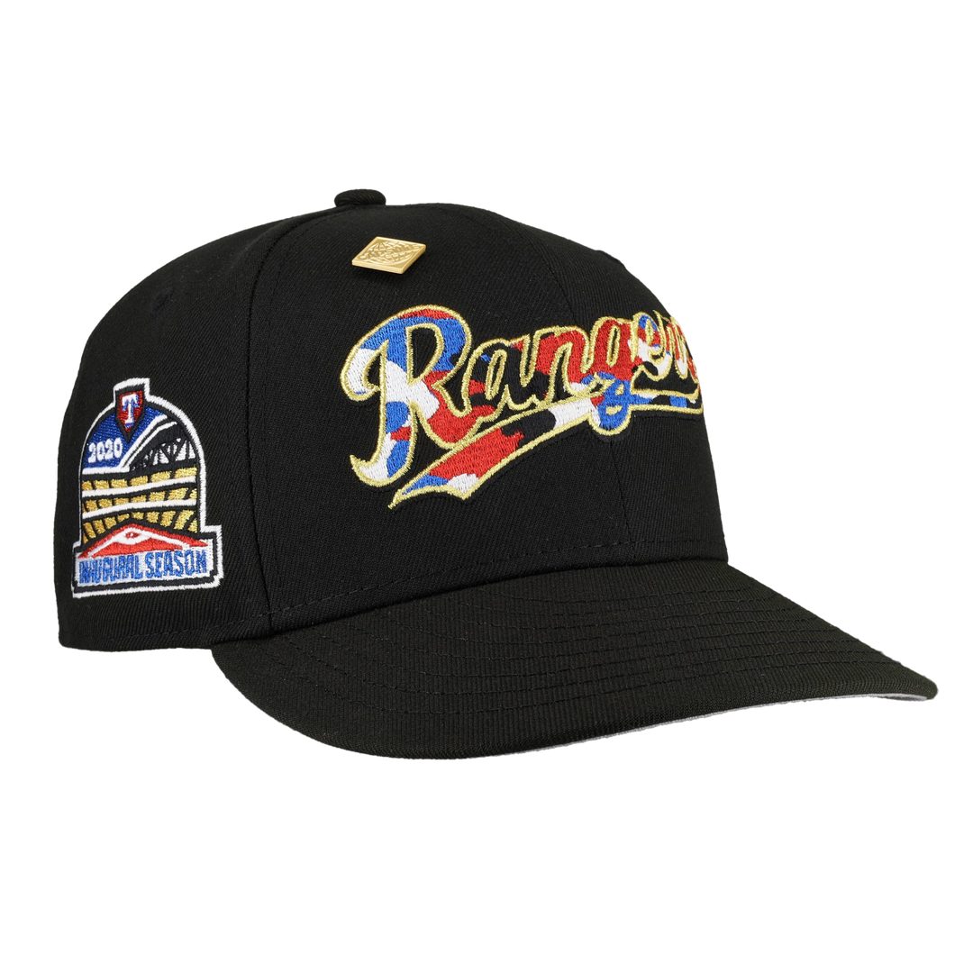 Texas Rangers Black 2020 Inaugural Season Patch 59Fifty Fitted Hat