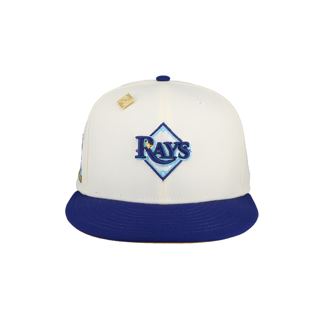 Tampa Bay Rays Tropicana Field Patch Chrome 59Fifty Fitted Hat