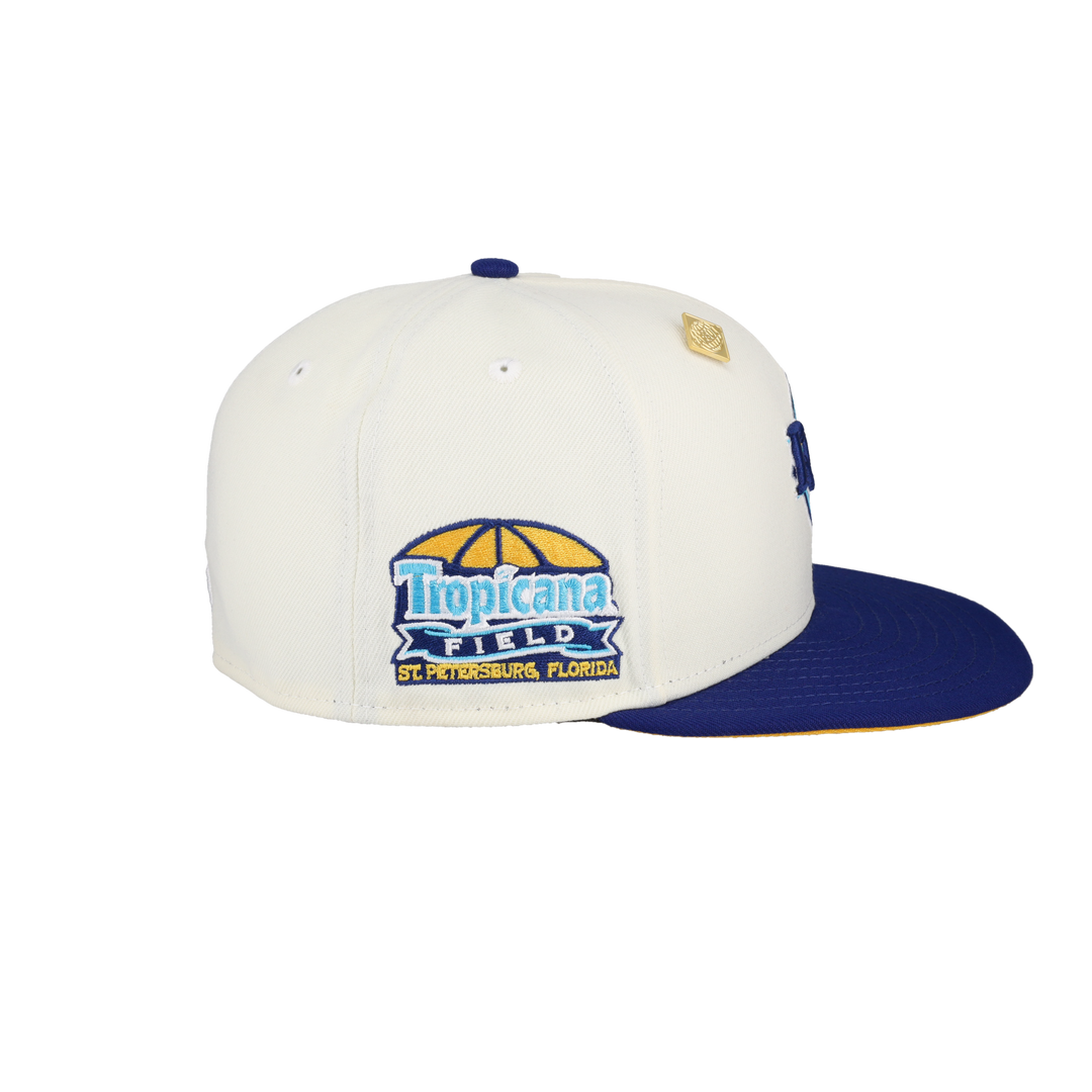Tampa Bay Rays Tropicana Field Patch Chrome 59Fifty Fitted Hat