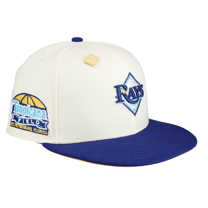 Tampa Bay Rays Tropicana Field Patch Chrome 59Fifty Fitted Hat