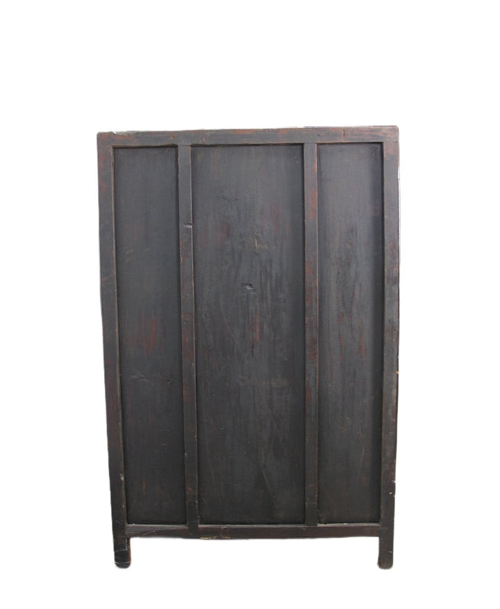 Red Chinese Antique Cabinet