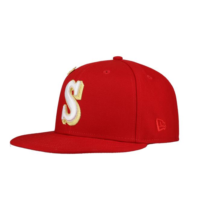 Seattle Mariners Red 30th Anniversary Patch 59Fifty Fitted Hat