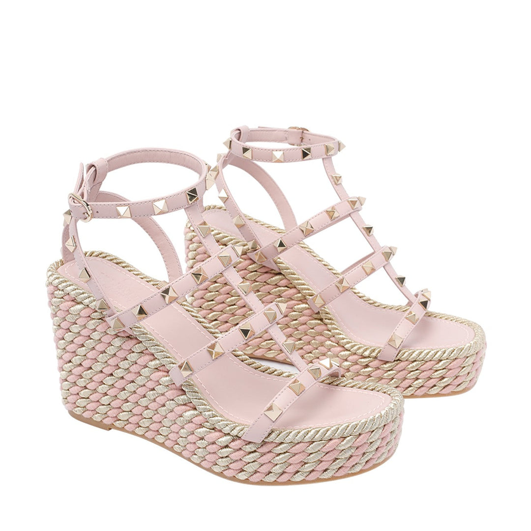 Valentino Garavani Women Rockstud Wedged Sandals