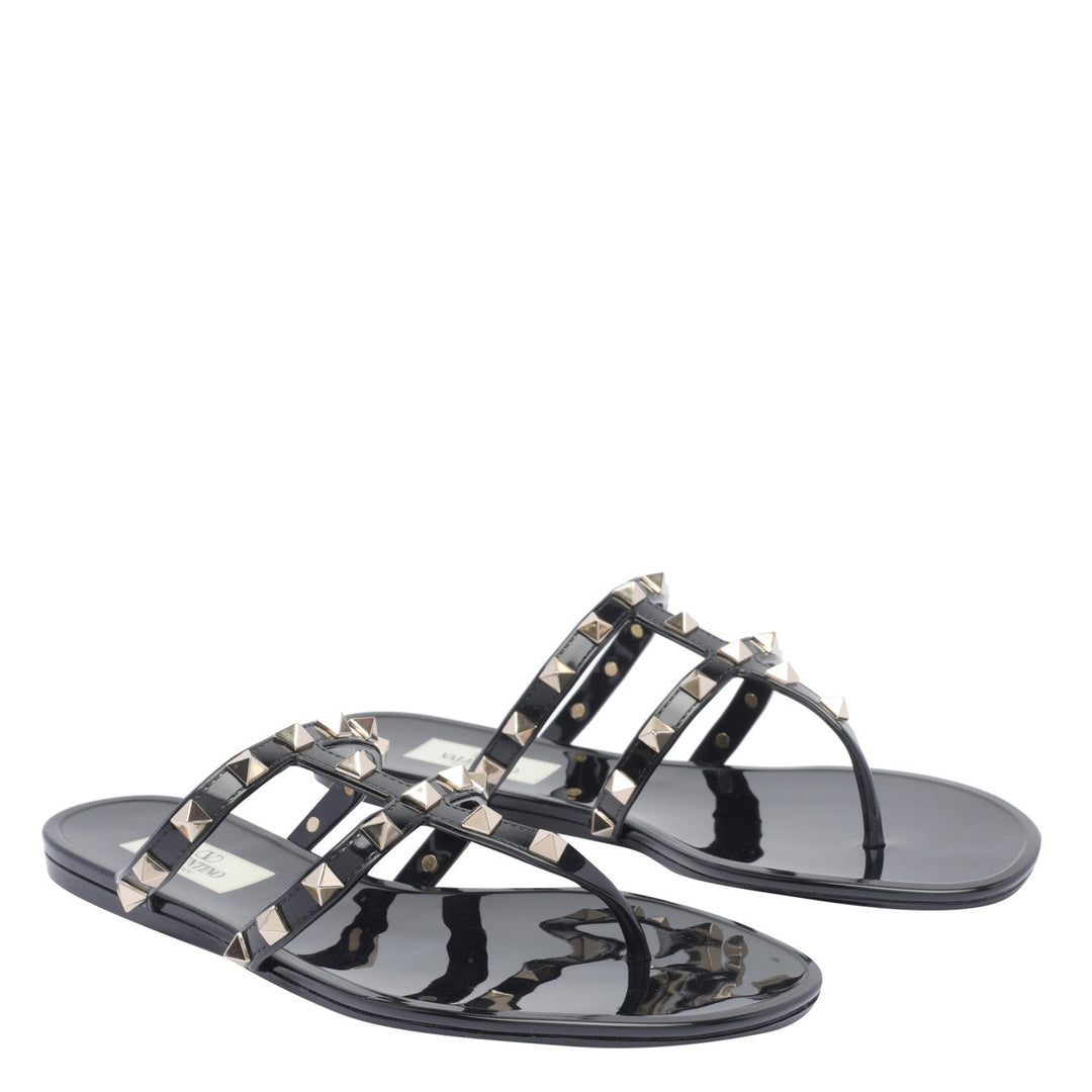 Valentino Garavani Women Rubber Rockstud Sandals