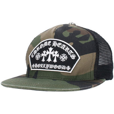 Chrome Hearts CH Hollywood Trucker Hat Camo