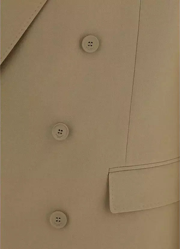 SAINT LAURENT men's beige Wool Blazer Jacket