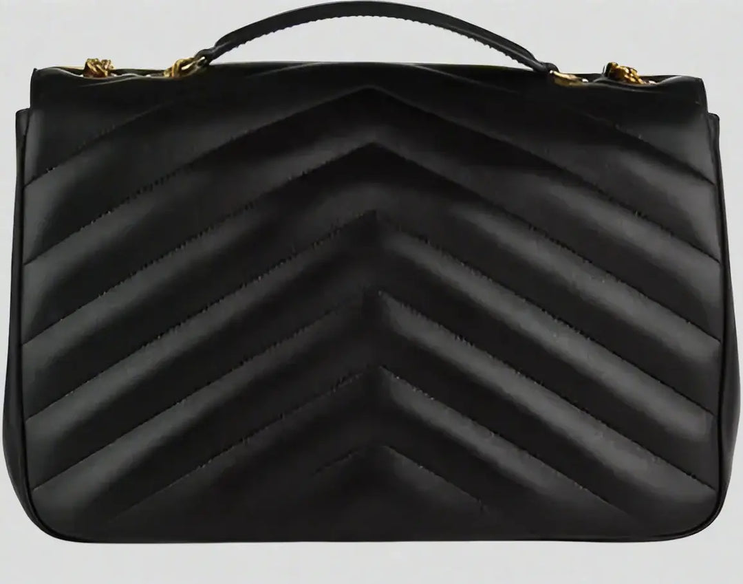 ショルダーバッグ・ポシェット Saint Laurent Black Leather Large Lou Lou Shoulder Bag Saint Laurent women's black Loulou Large Leather Bag – STORE