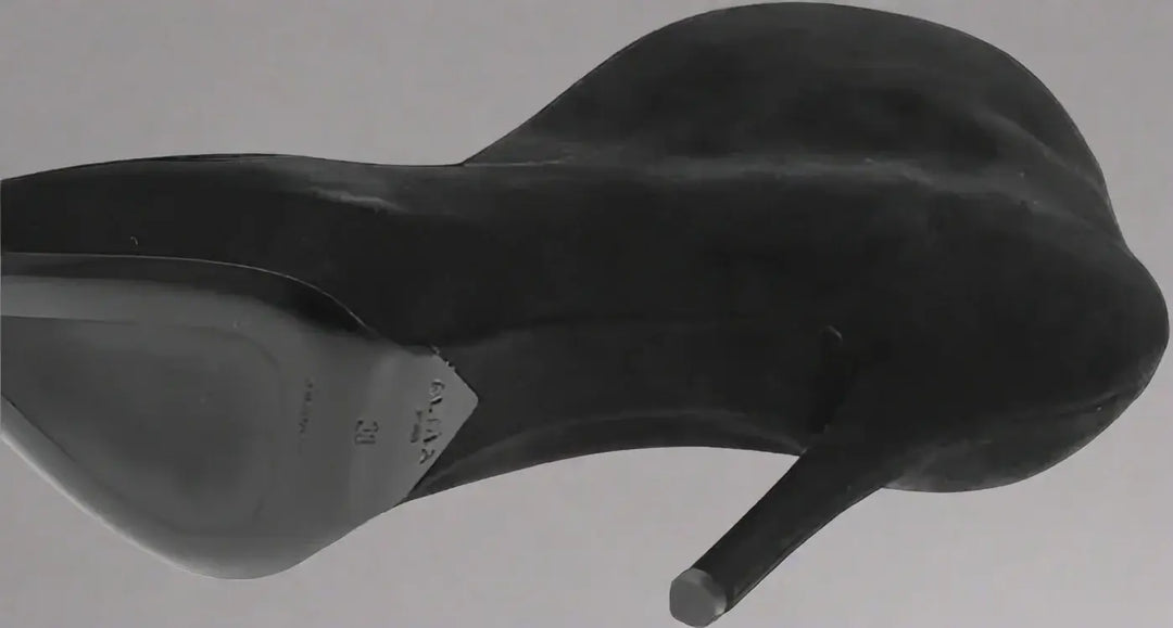 Alaïa black Suede Booties with Front V Design 11cm