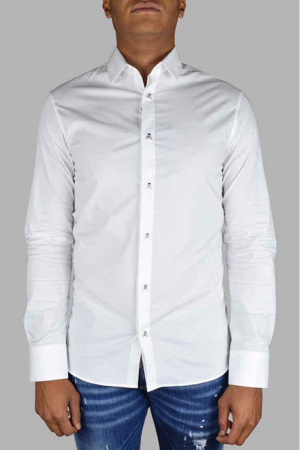 Philipp Plein Men Ls Skull Shirt