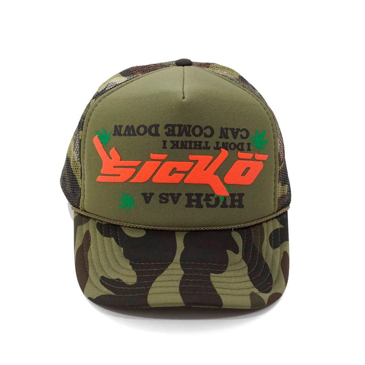 Sicko Laundry High Trucker Hat 2 - Dark Camo