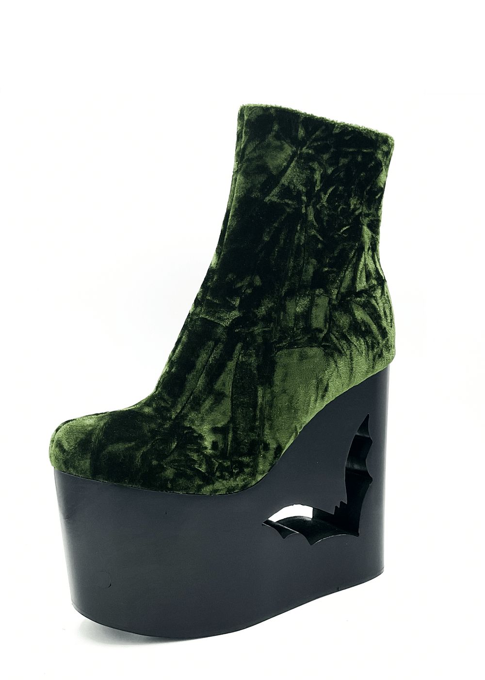 Deadwood Moss Velvet Wedge Boot
