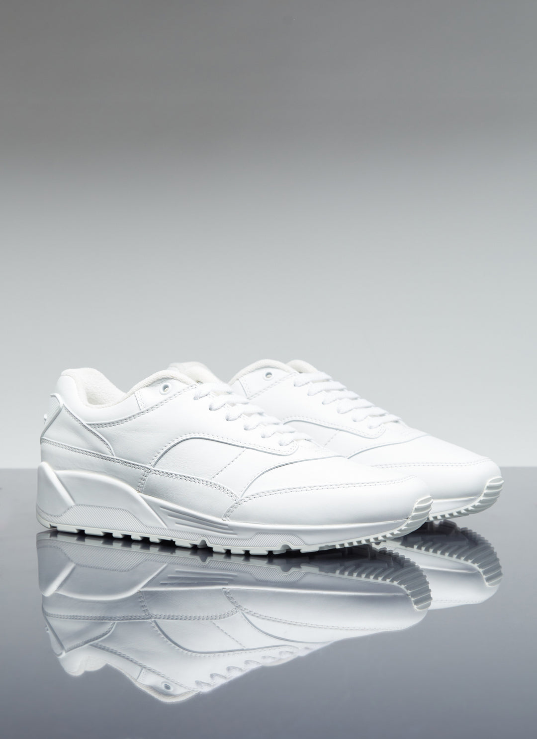 Saint Laurent Men Bump Leather Sneakers