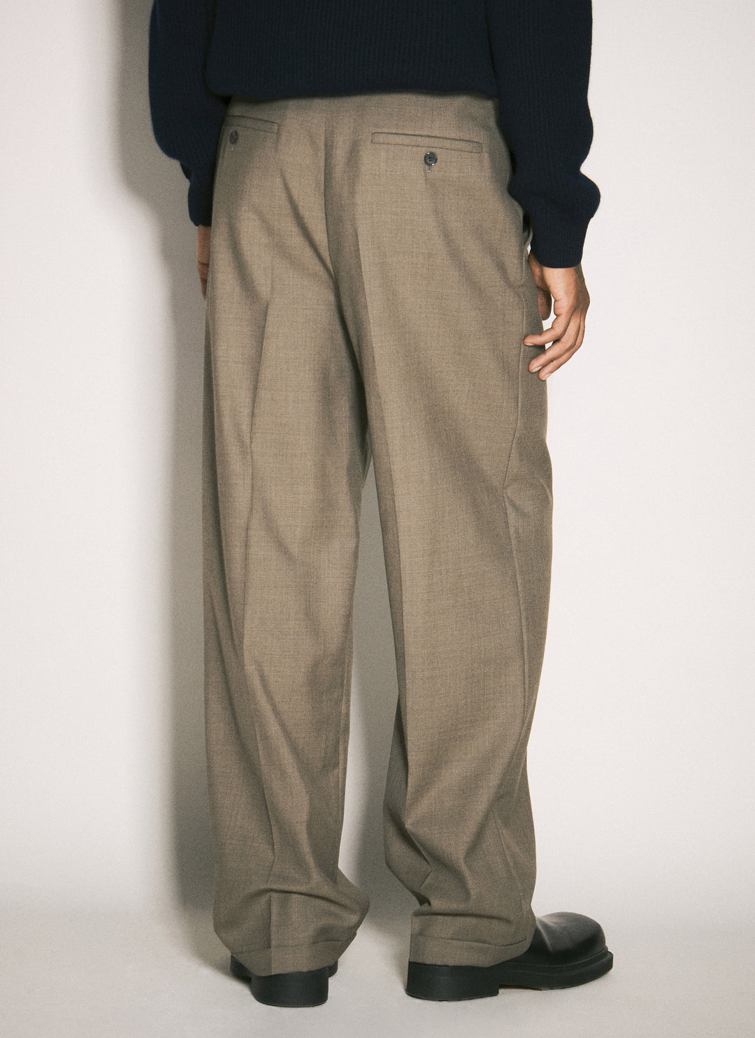 Saint Laurent Men Wool Tailored Pants