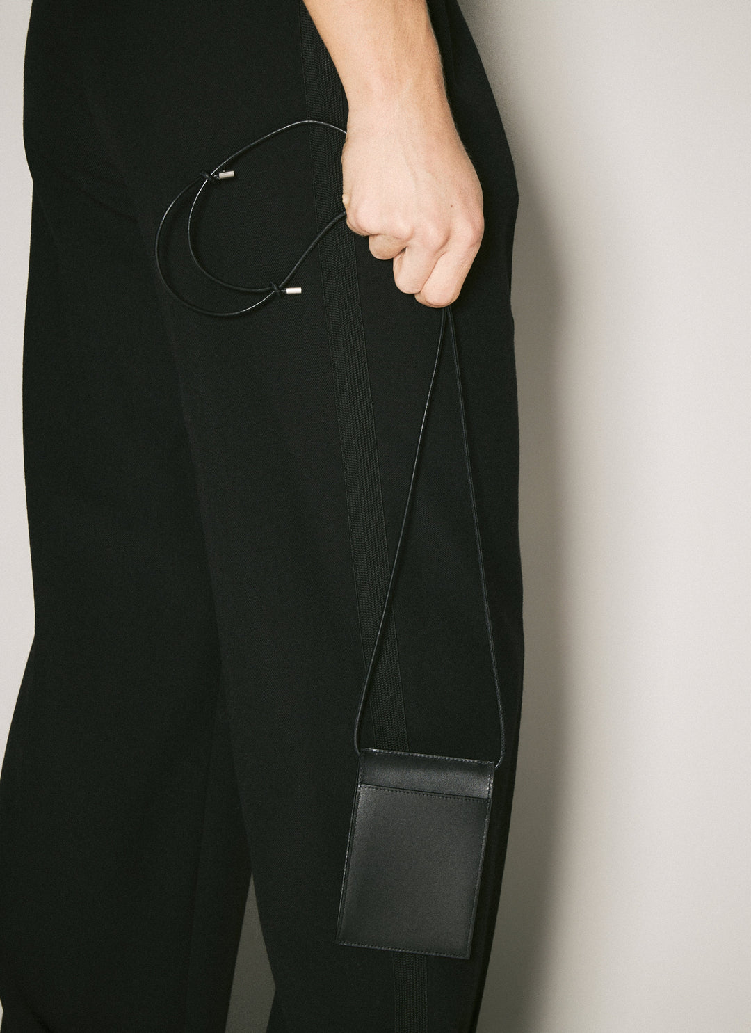 Saint Laurent Men Logo Print Mini Crossbody Bag