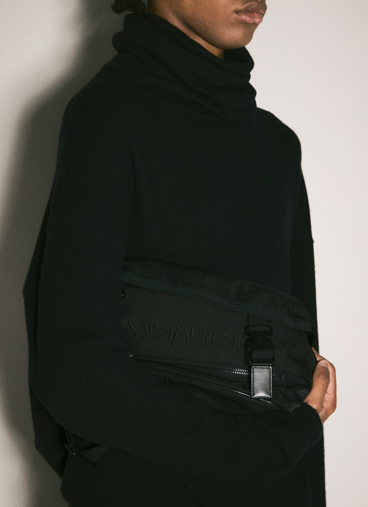 Saint Laurent Men Logo Embroidery Crossobdy Bag