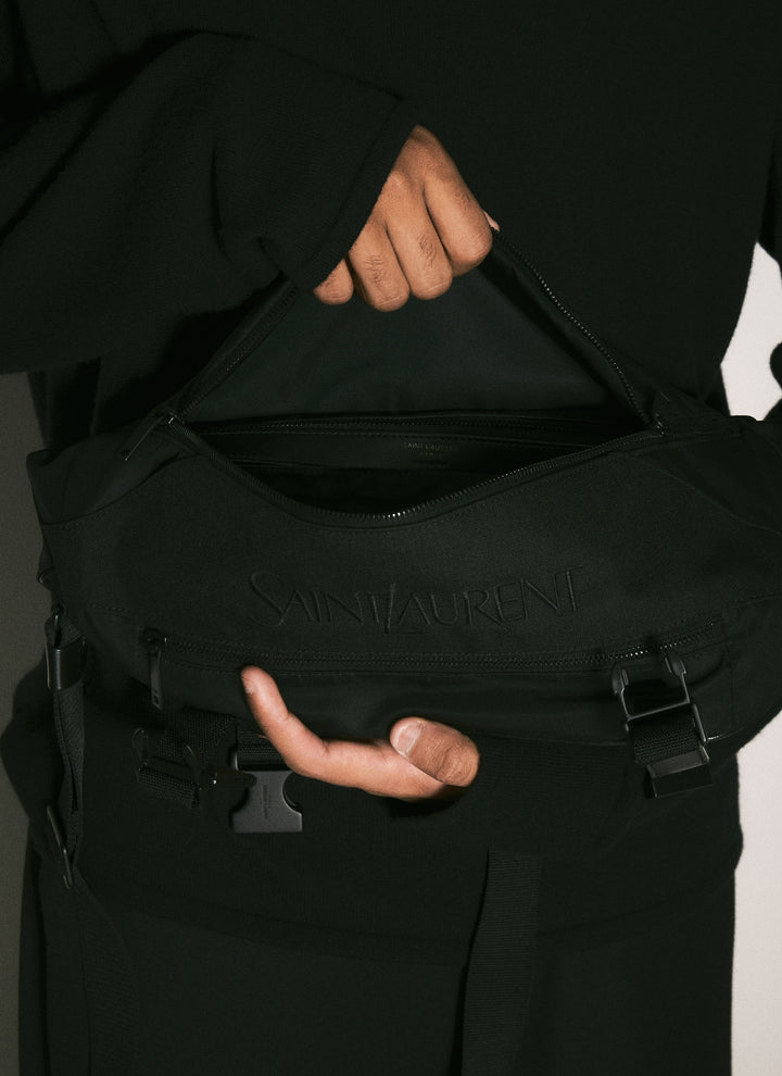 Saint Laurent Men Logo Embroidery Crossobdy Bag