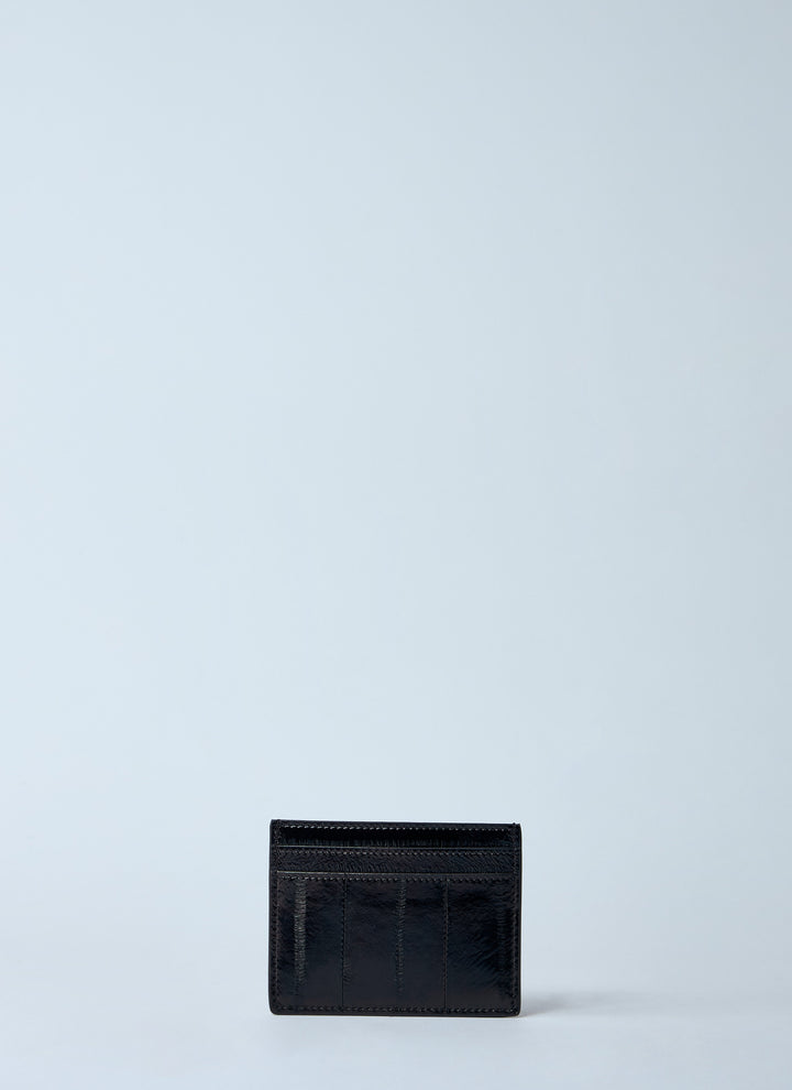 Saint Laurent Men Logo Print Leather Cardholder