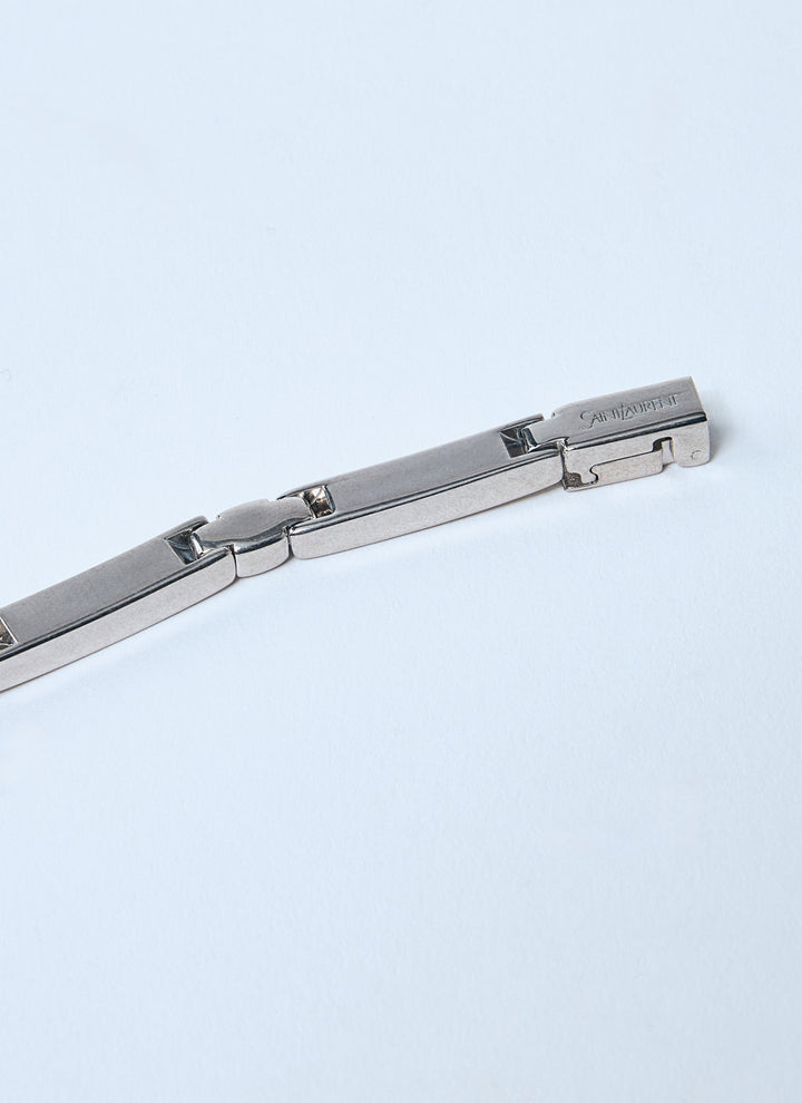 Saint Laurent Men Metal Bar Bracelet