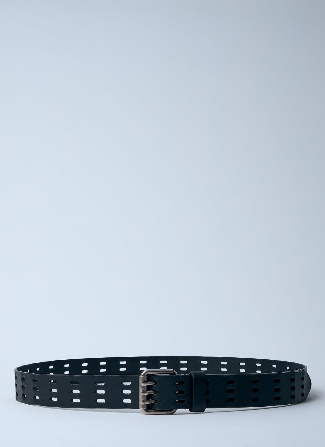 Saint Laurent Men Leather Motorcycle Belt