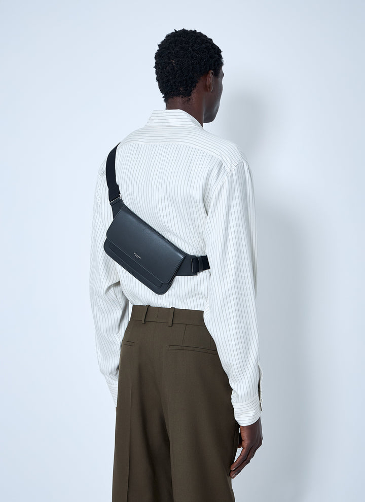 Saint Laurent Men Leather Belt Bag