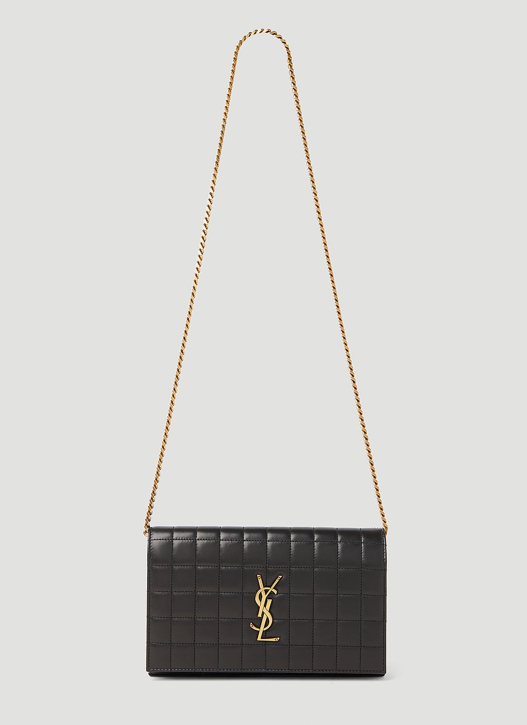 Saint Laurent Women Cassandre Matelassé Carré Chain Wallet