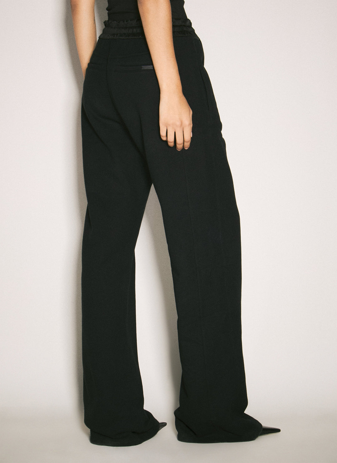 Saint Laurent Women Logo Embroidery Track Pants