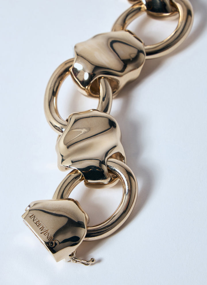 Saint Laurent Women Shell Chain Bracelet