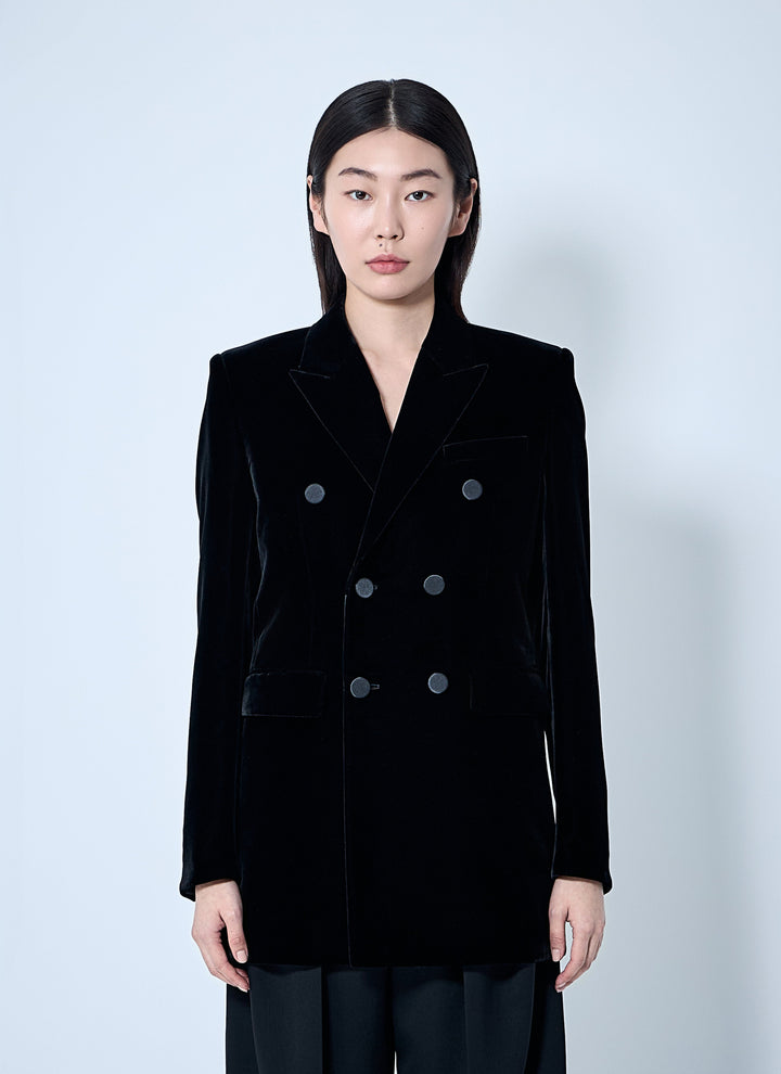 Saint Laurent Women Velvet Blazer