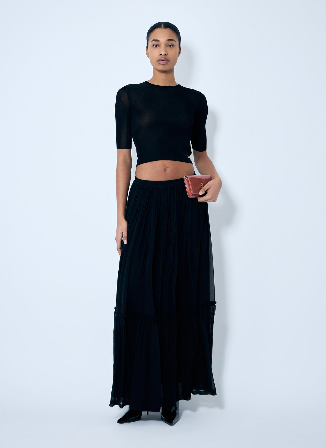 Saint Laurent Women Cassandre Knit Top