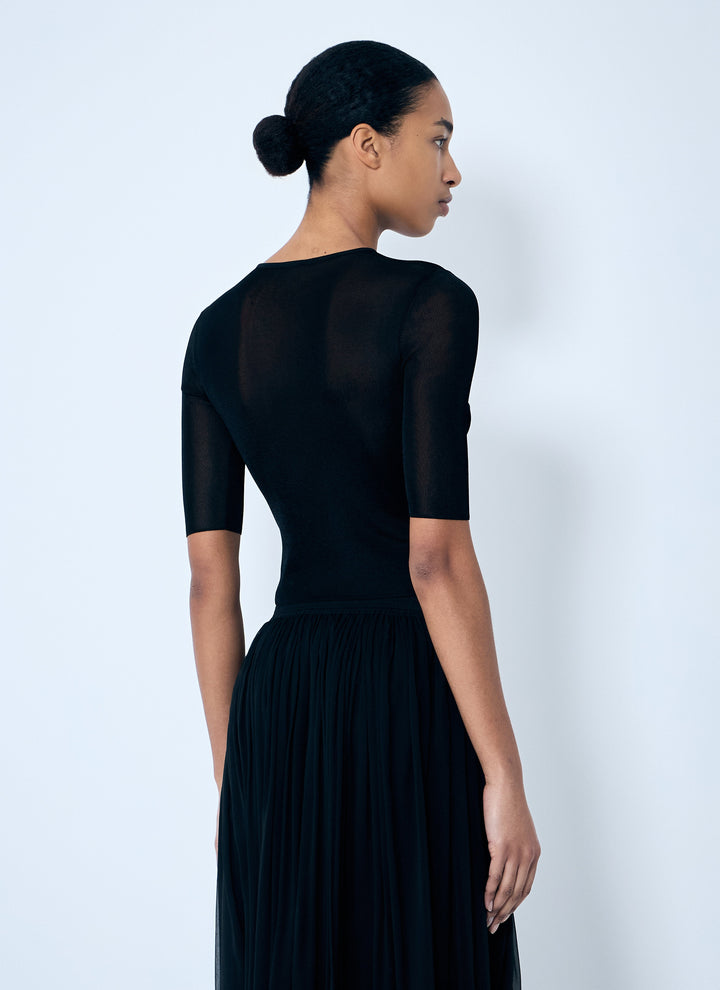 Saint Laurent Women Cassandre Knit Top