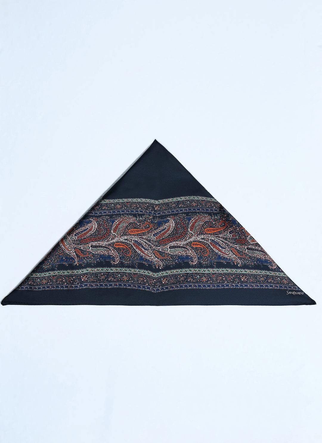 Saint Laurent Women Paisley Silk Square Scarf