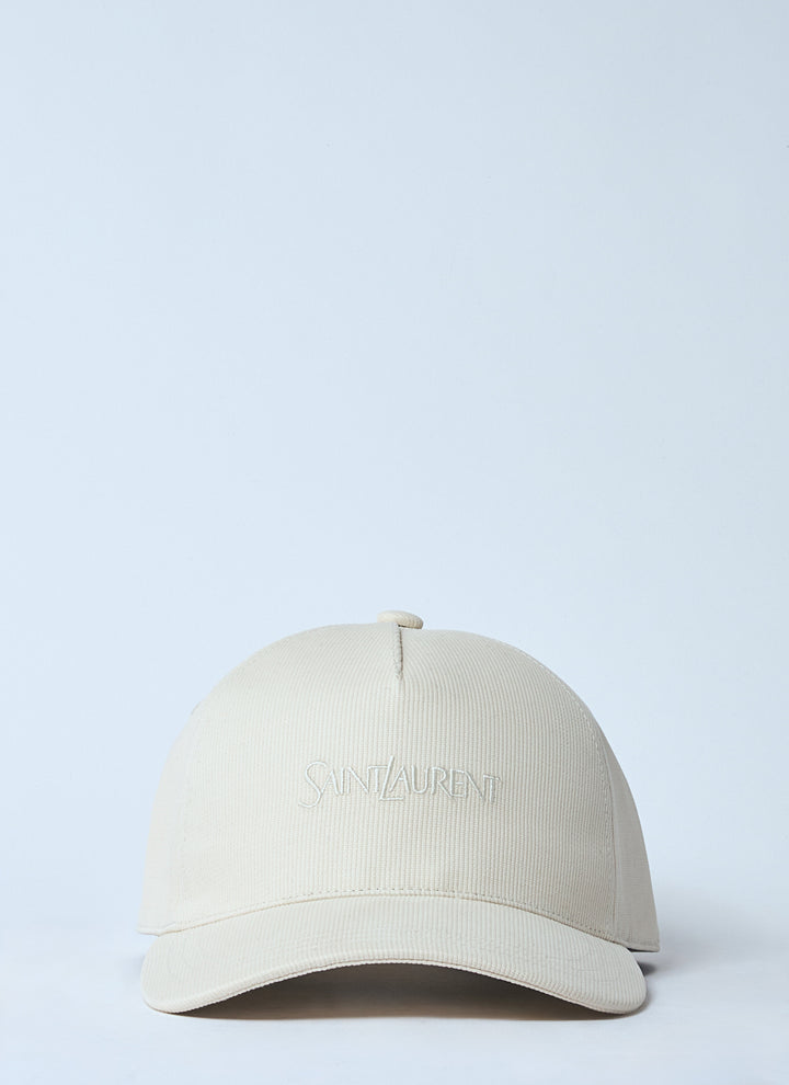Saint Laurent Women Logo Embroidery Baseball Cap