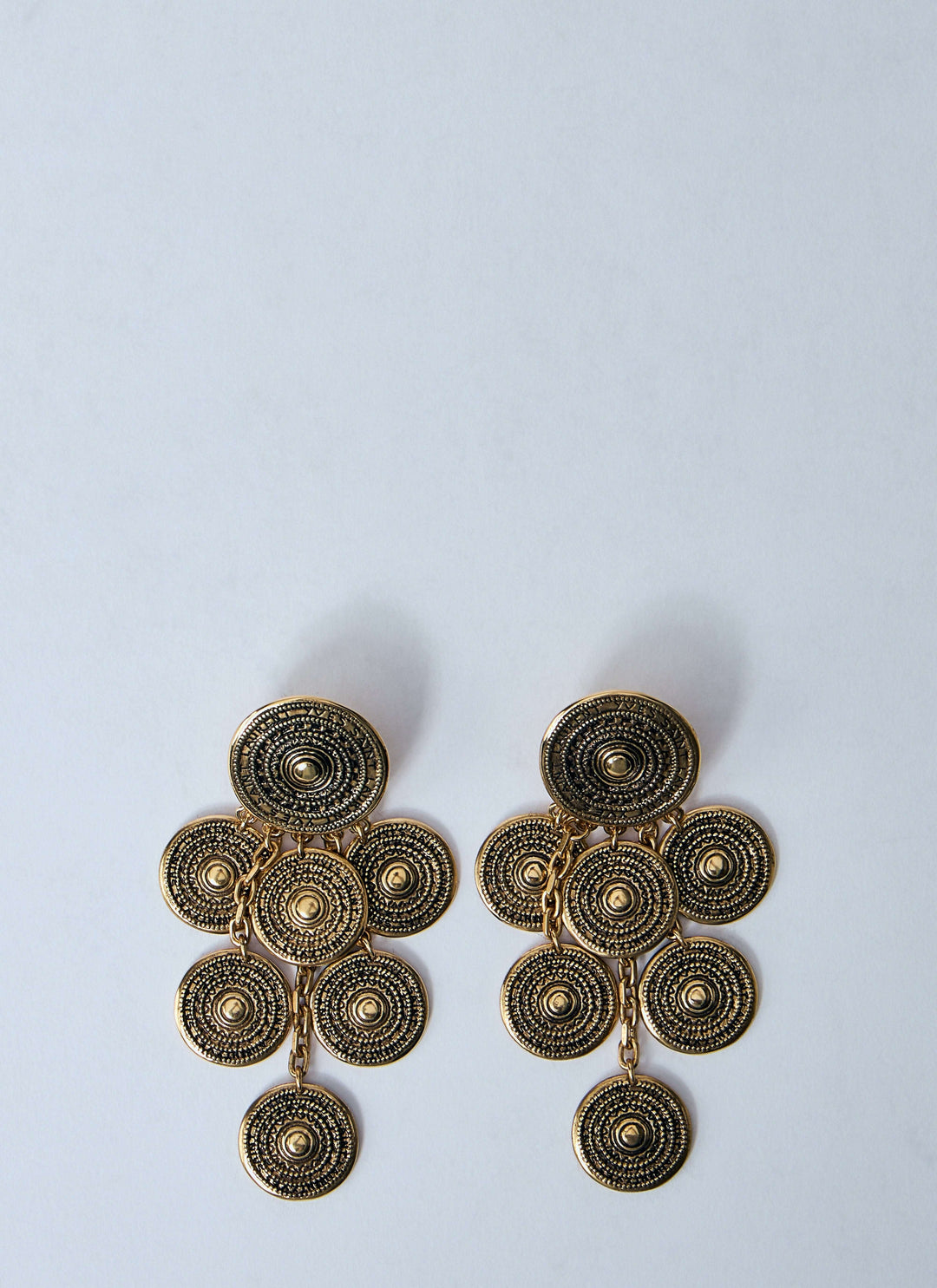 Saint Laurent Women Bo Medailles Pendant Earrings