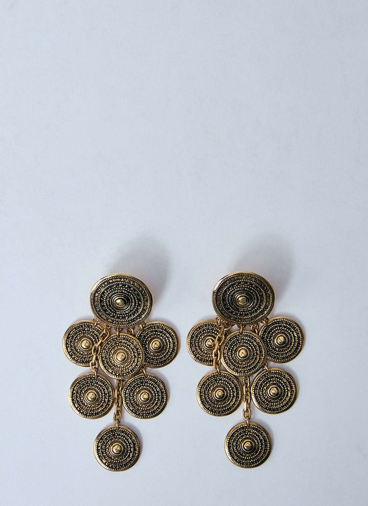 Saint Laurent Women Bo Medailles Pendant Earrings