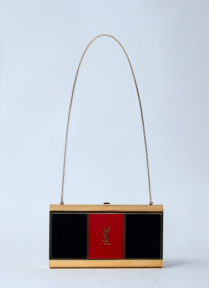 Saint Laurent Women Metal Minaudière Shoulder Bag