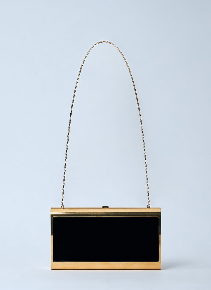 Saint Laurent Women Metal Minaudière Shoulder Bag