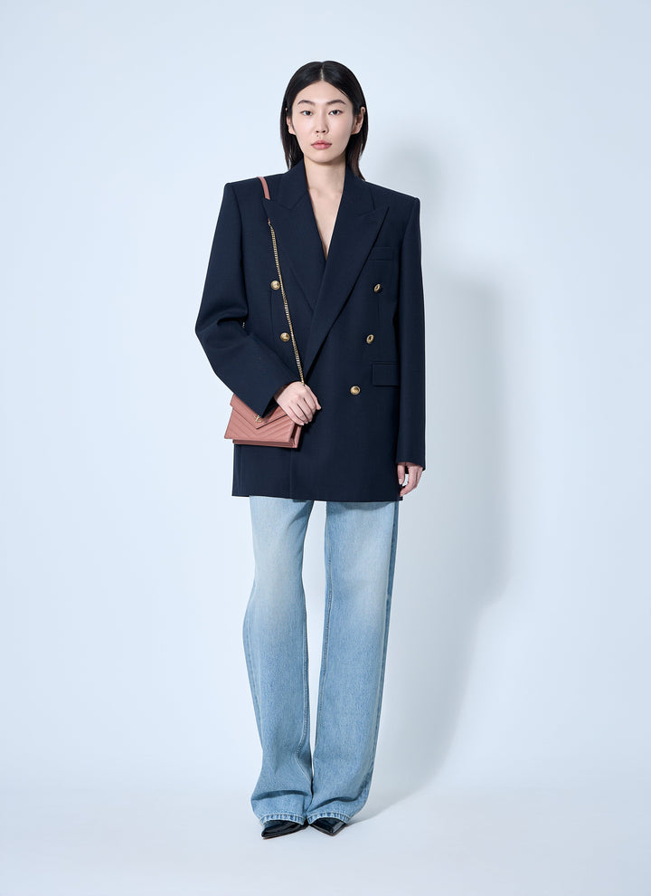 Saint Laurent Women Wool Chiné Blazer