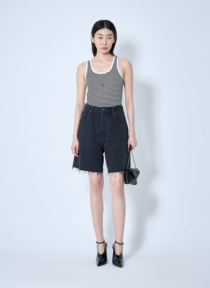 Saint Laurent Women Denim Shorts