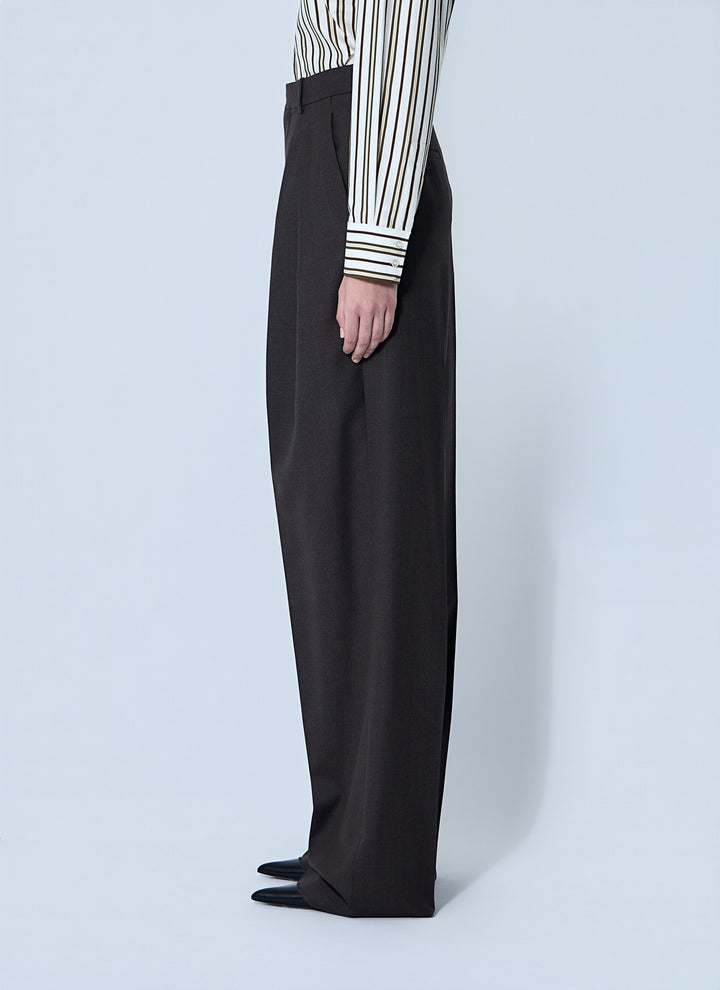 Saint Laurent Women Wool Chiné Pants